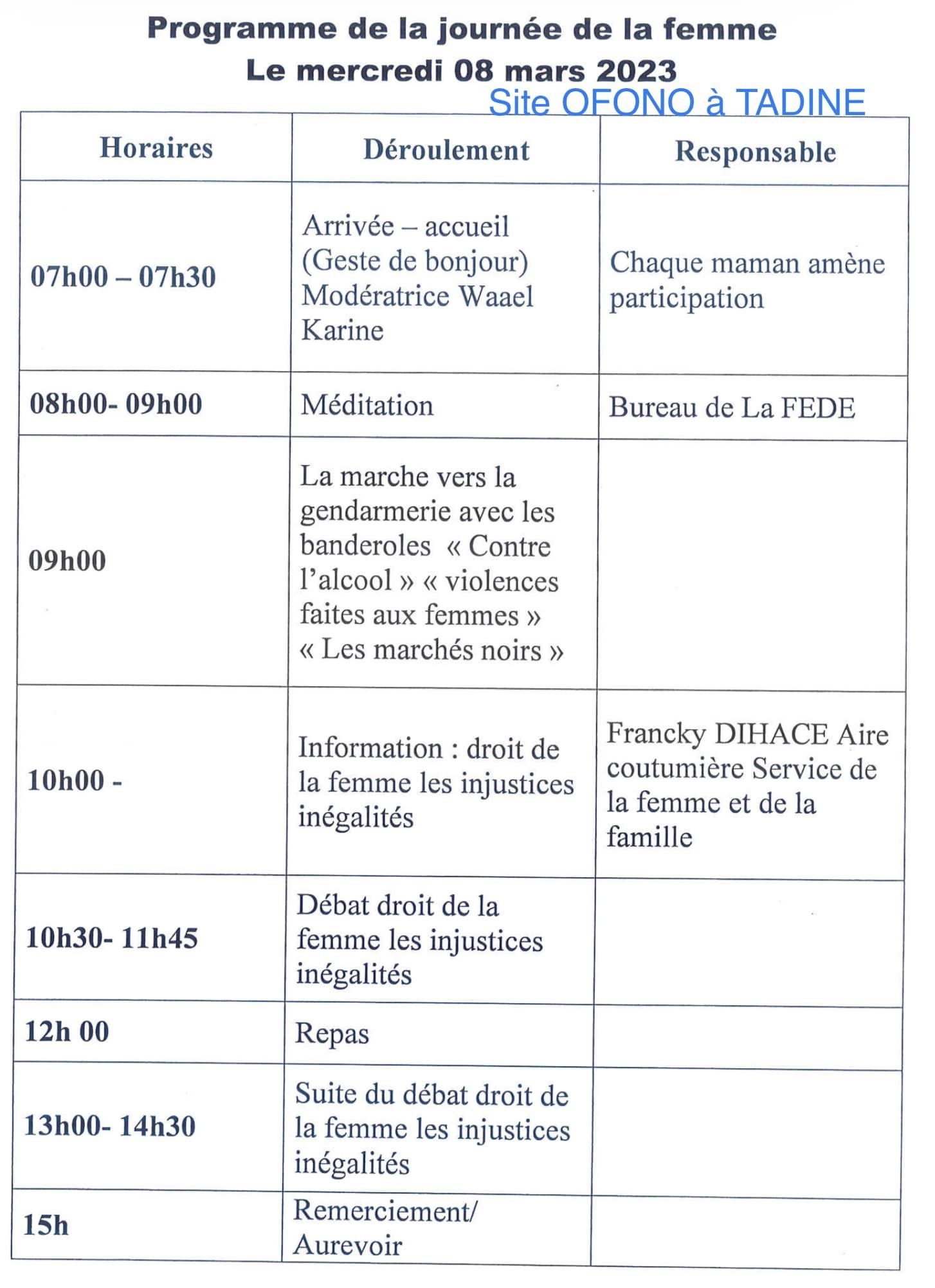 [JOURNÉE INTERNATIONAL DES DROITS DE LA FEMME]