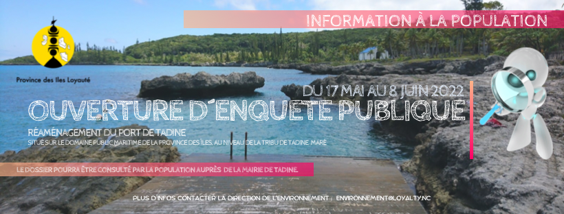 Ouverture enq publique