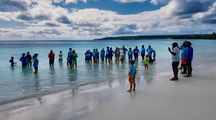 Aquamarche 2018 : départ de la marche et rappel de sécurité