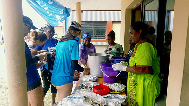 Aquamarche 2018 : collation à base de produits locaux